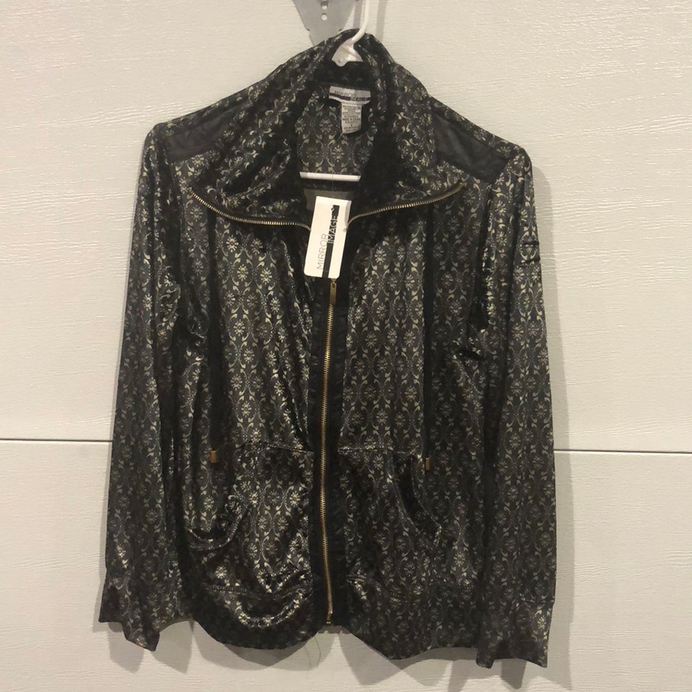 Velvet like zip up